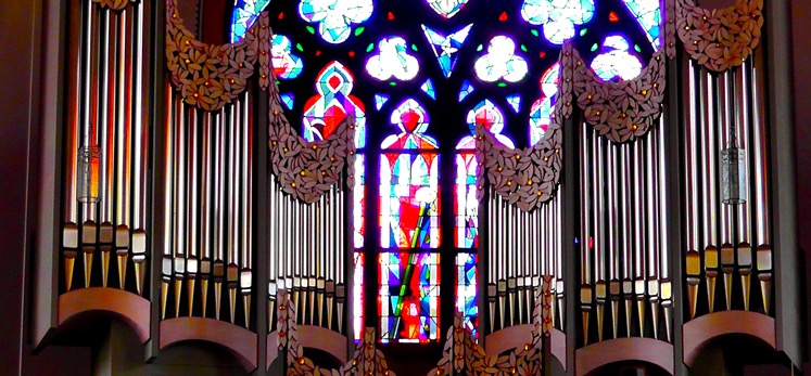 Church funeral organ